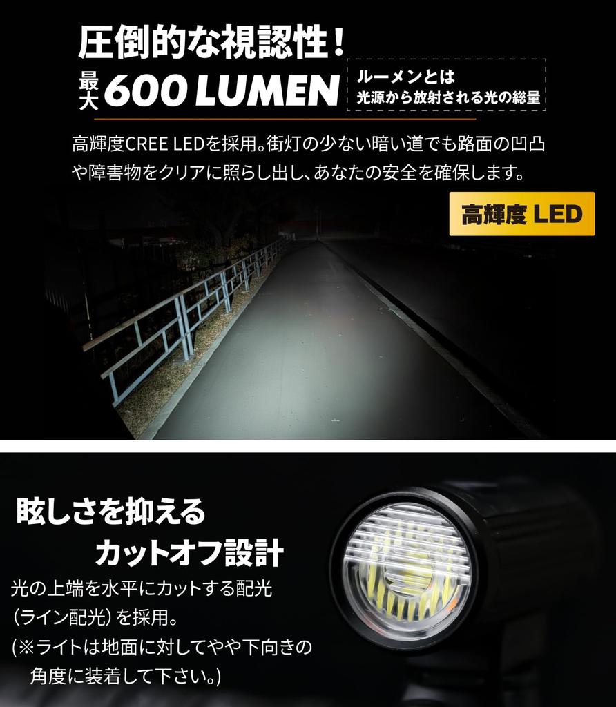 GORIX Bicycle Light USB Charging Waterproof LED Light Bright (new-GX-FL1631)