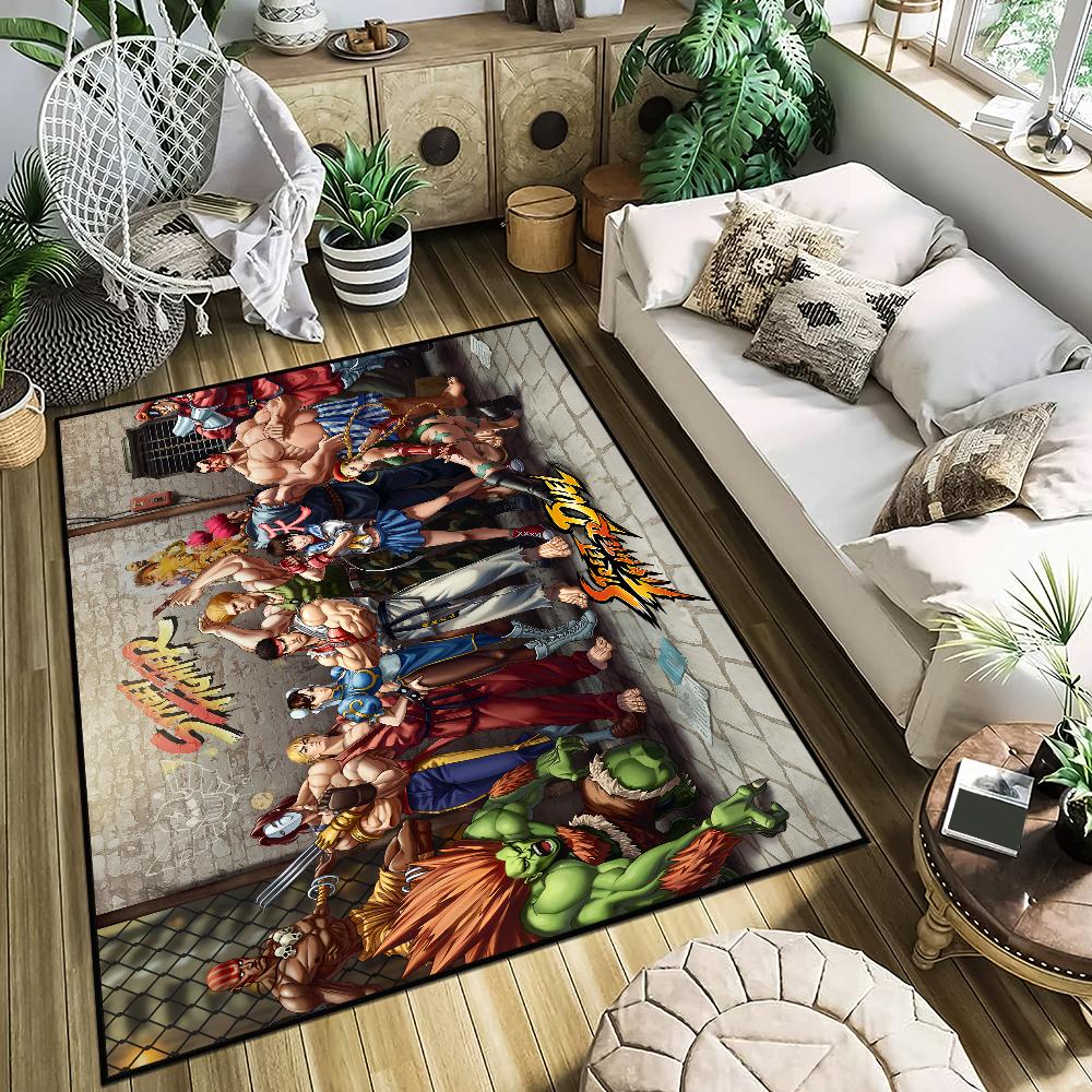 Spiel S-Street Fighter kleiner Teppich Nachttisch Küche Bad Wohnen Haus Schlafzimmer Bodenmatte Fußmatte Großer Teppich Teppich Dekoration