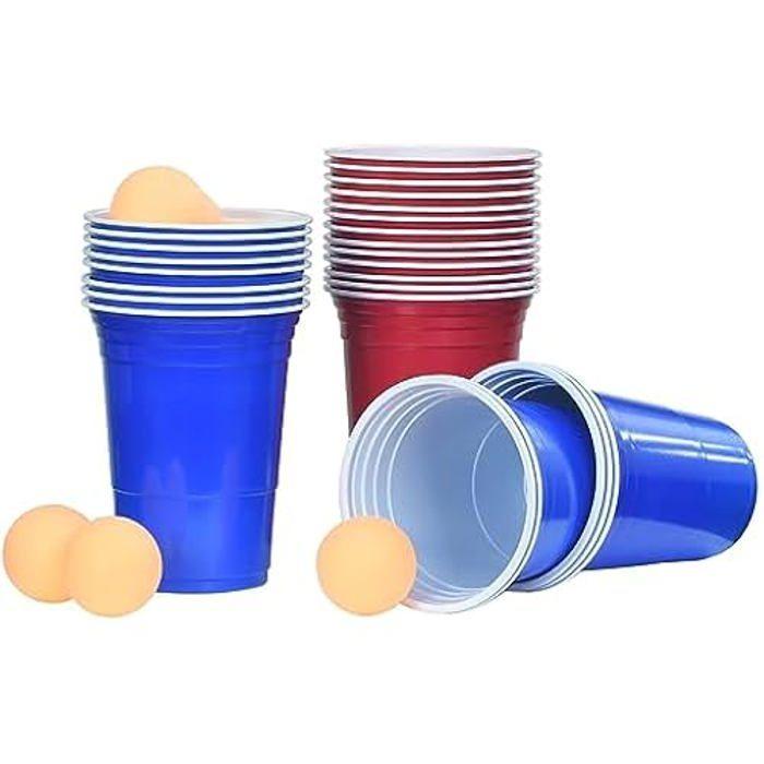 Jeu d’ambiance - VIDAXL - Ensemble de table de bière-pong - 0,5 L - Plastique - Extérieur
