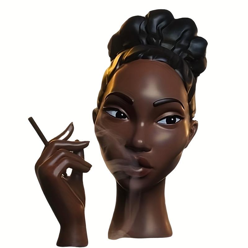 

Black Female Incense Burner Elegant Meditation Air Flow Incense Burner Art Incense Burner Statue Decorations Home Decoration