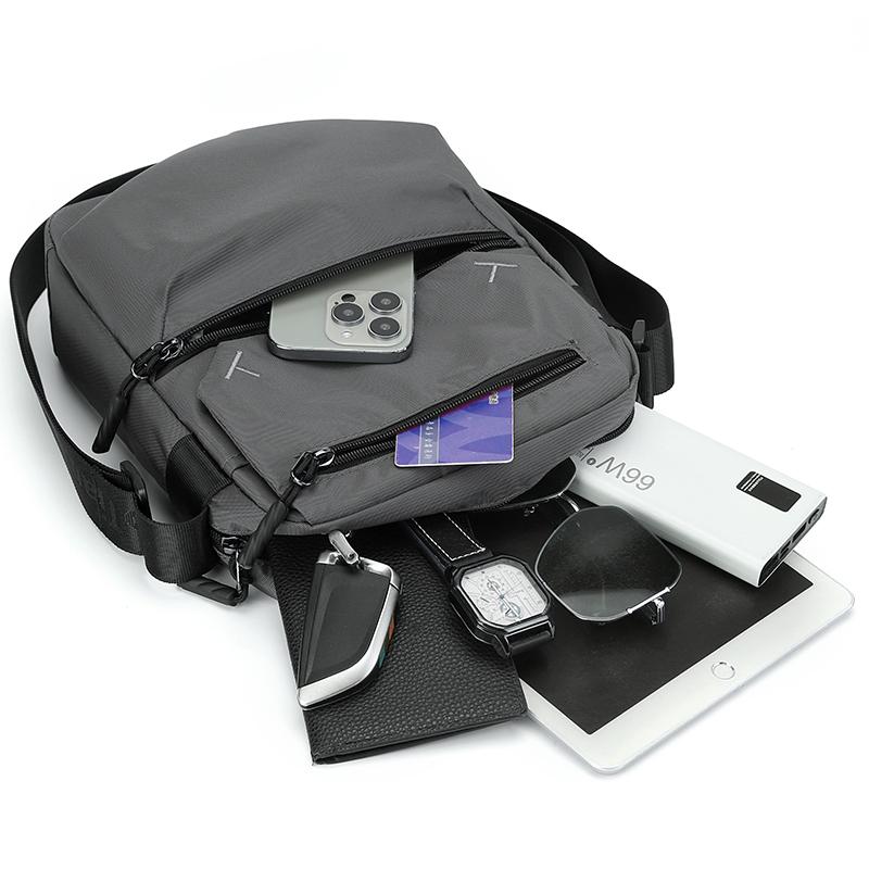 Herren Große Kapazität Mehrfachtaschen Oxford Tasche Schulter Umhängetasche