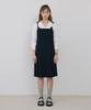 Tudument Pleated Long Dress Black