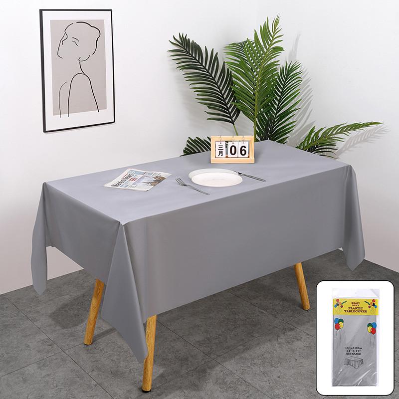 Peva Thickened Disposable Tablecloth With Dustproof And Oilproof Surface For Events And Decor