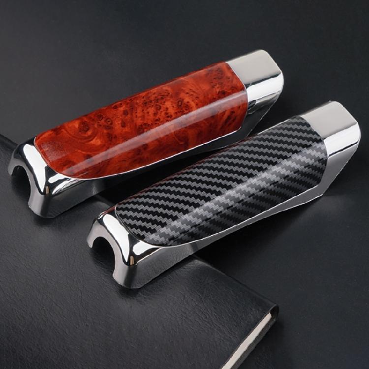 Car Hand Brake Sleeve Handle Cover Antislip Decoration Handbrake Protector Cover Carbon Fiber for Most Car Model