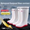 DR.ARCTIC Men's Reflective Ankle Rain Boots - Stylish, Round Toe, Anti-Slip.