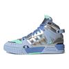 adidas Neo D-Pad Mid Casual Slip-Resistant Durable High-Top Skate Shoes Unisex Sneakers Blue Silver HQ7026