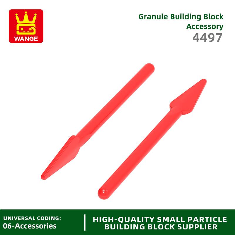 208Pcs/Lot 4497 Soldier Spear Construction Block Moc DO IT YOURSELF Army Weapon Accessories Works With featuring Blocks Kids Playthings Gift Idea Box