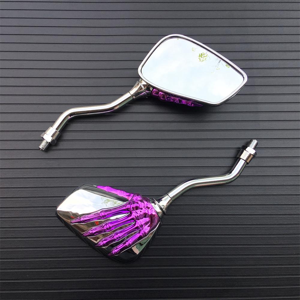 1 Pair Motorcycle Skull Hand Rearveiw Mirrors For Suzuki Boulevard M109R M50 M90 M95 C109R C50 C90 Marauder VZ 800