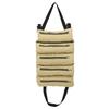 Canvas Tool Roll Up Pouch With 5 Zipper Pockets Tool Organizer Tool Roll Up Bag  Car Camping