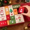 Reusable Gift Packaging Box Empty Advent Calendar Boxes to Fill, 12 Days Fillable Christmas Countdown Hard Cardboard Present Set, Holiday Numbered