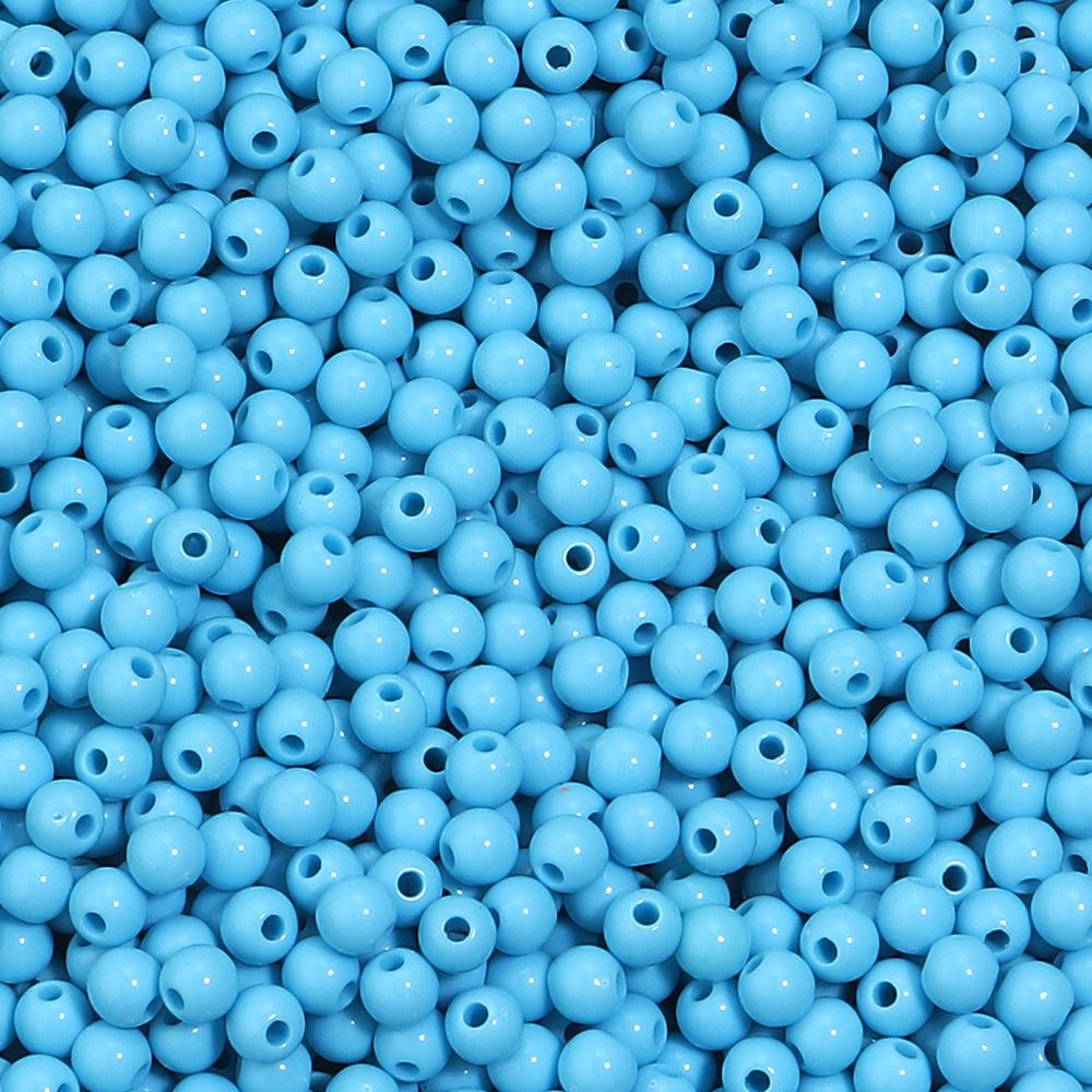 1000pcs/lot 5mm Solid Color Acrylic Round Beads Loose Spacer Mini Seed Bead For Jewelry Making DIY Bracelet Necklace Accessories