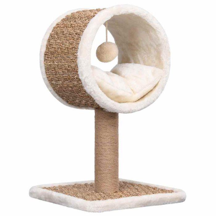 Cat Tree - vidaXL - Seagrass - 56 Cm - Top Tunnel - Hanging Toy