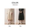 2025 Autumn/Winter Women's High-Waisted Cashmere Thick Knit Skirt with Elastic Waist