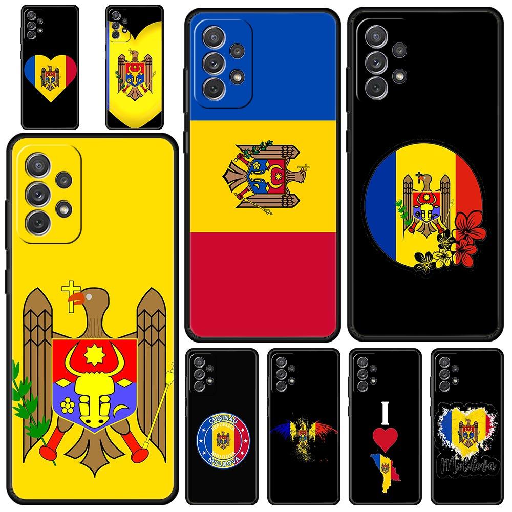 Moldawien Flagge Handyhülle Für Samsung Galaxy A15 A13 A51 A71 A41 A31 A21S A03S A05 A35 A32 A55 A23 A25 A33 A53 A73 5G Hülle