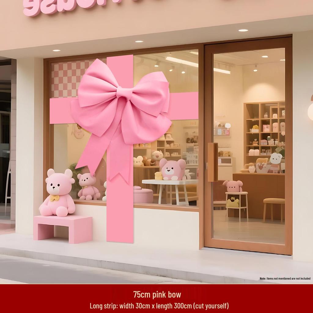 Giant Pink Bow Decoration for Birthday or Wedding Room Setup