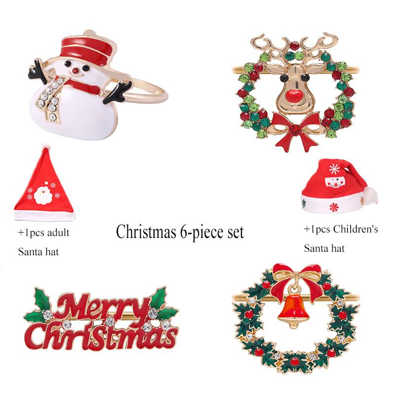 Porta-guardanapos de Metal para Natal Belle Porta-guardanapos Árvores Porta-guardanapos Adequado para Decoração de Natal Ação de Graças