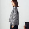 Comme Ca Ism Quilted Coat M Charcoal 12-25MC01-203