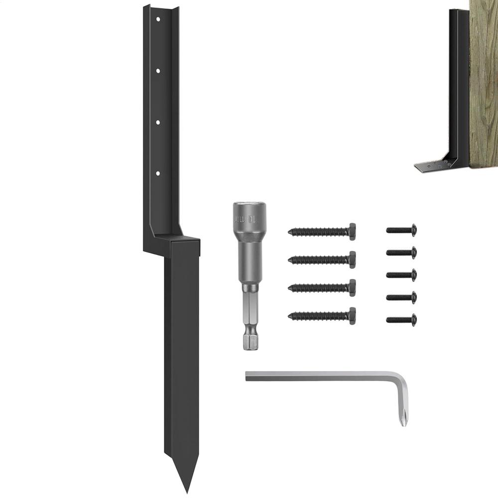 Sturdy Fence Support Stake Fence Repair Stake Replacement Thickened Quick Easy Metal Spikes Heavy For Repairing Lawn Protection