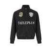 Mens 2026 American Vintage Wash Badge Print Stand Collar Zip Up Sweatshirt Jacket Casual Outerwear