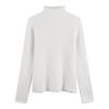 Herbst Winter Halber Rollkragen Elegante Oberteile Damen Französischer Vintage Slim Basic Langarm Kleidung High Street Casual Strickpullover