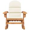 Vidaxl Adirondack Rocking Chair With Cushions, Solid Acacia Wood