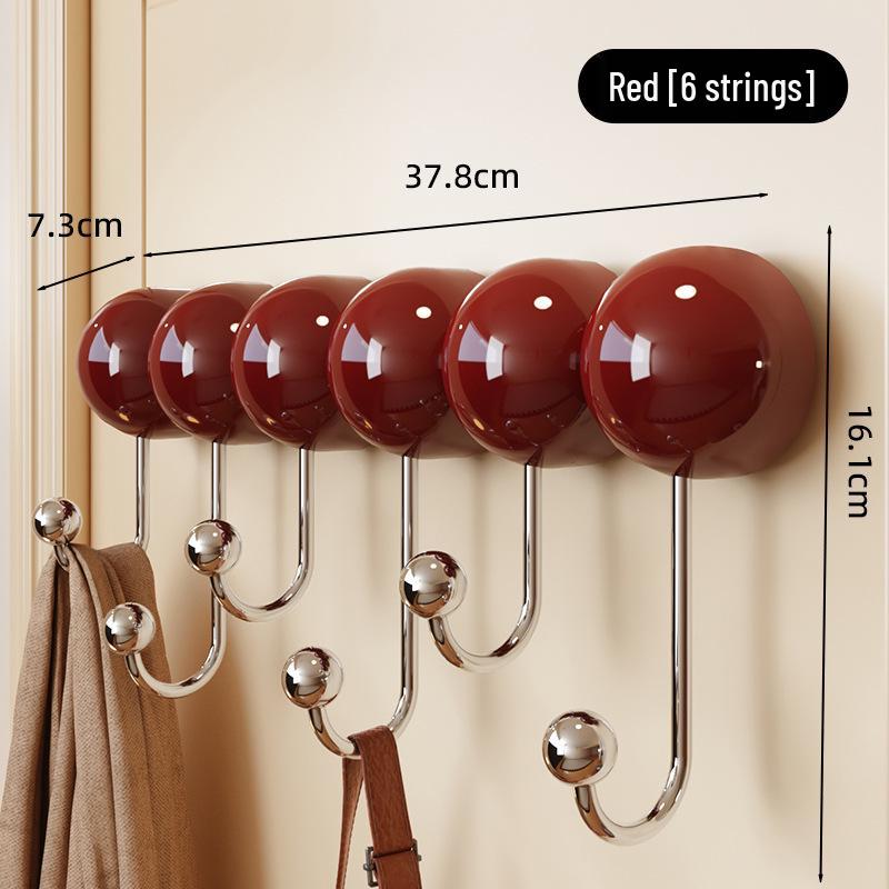 No-Drill Suction Cup Hook: Strong Load-Bearing Adhesive for Bathroom, Bedroom, Kitchen, Door, and Hat Storage.
