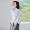 Women's Short-Sleeve Professional Chiffon Blouse