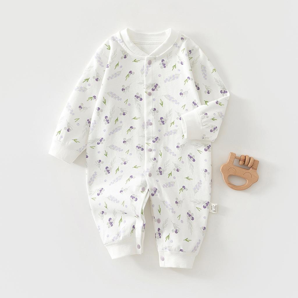 Baby Romper Pure Cotton Long Sleeve Newborn Infant Pajamas Autumn Winter Soft Creeper Outfit for Boys Girls