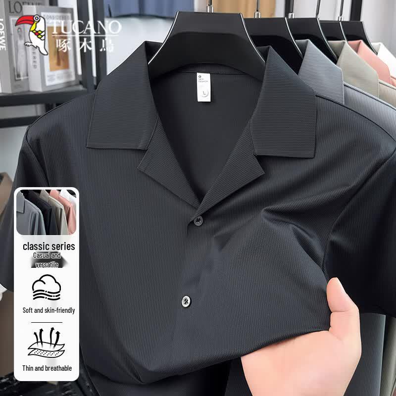 TUCANO Men s Ice Silk Short Sleeve Polo Shirt 48