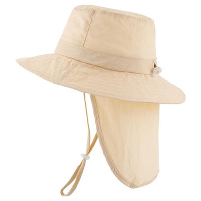 Chapéu Safari para UV Ajustável Sol Fato de Banho Sombra Chapéu Balde M [ESTAMICO] Crianças, Proteção, Chapéu, Meninas, Meninos, Chapéu, (Brinquedo, Amarelo, (52-54 cm)