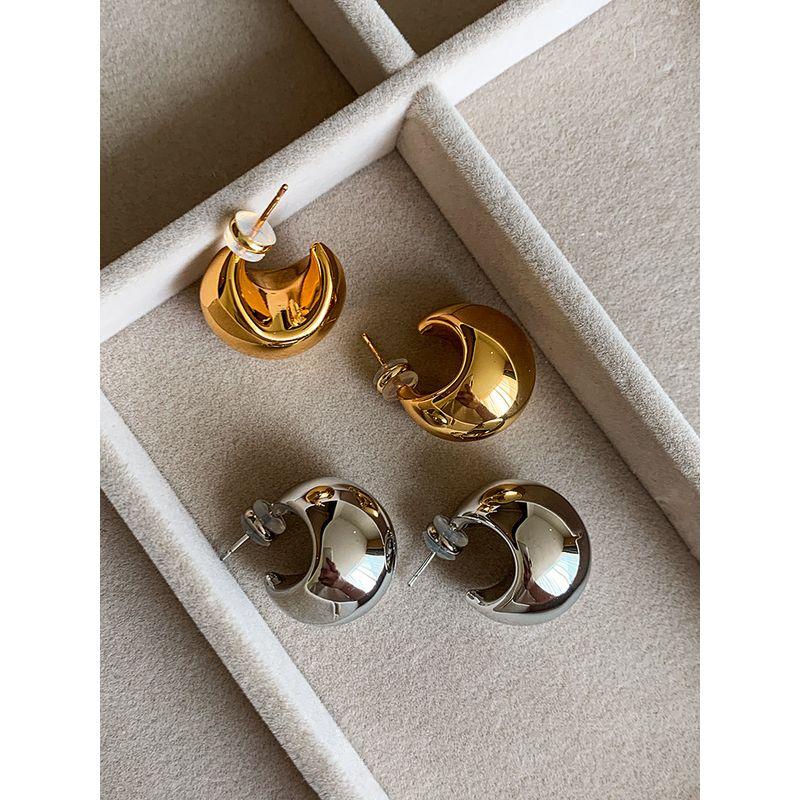 Accessible Luxury Best Selling Metal Silver Female Elegant Stud Earring Water Drop
