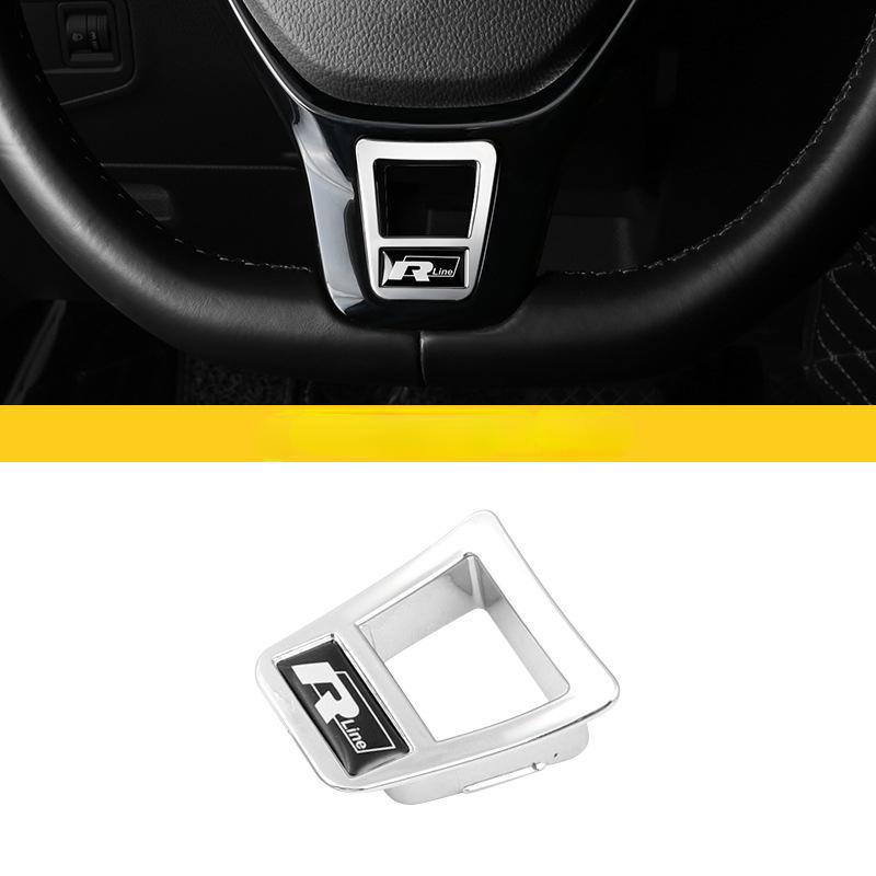 For VW New Car Styling Steering Wheel Covers Stickers Accessories For Volkswagen GOLF 7 GTi MK7 POLO 2014 2015 Steering Wheel