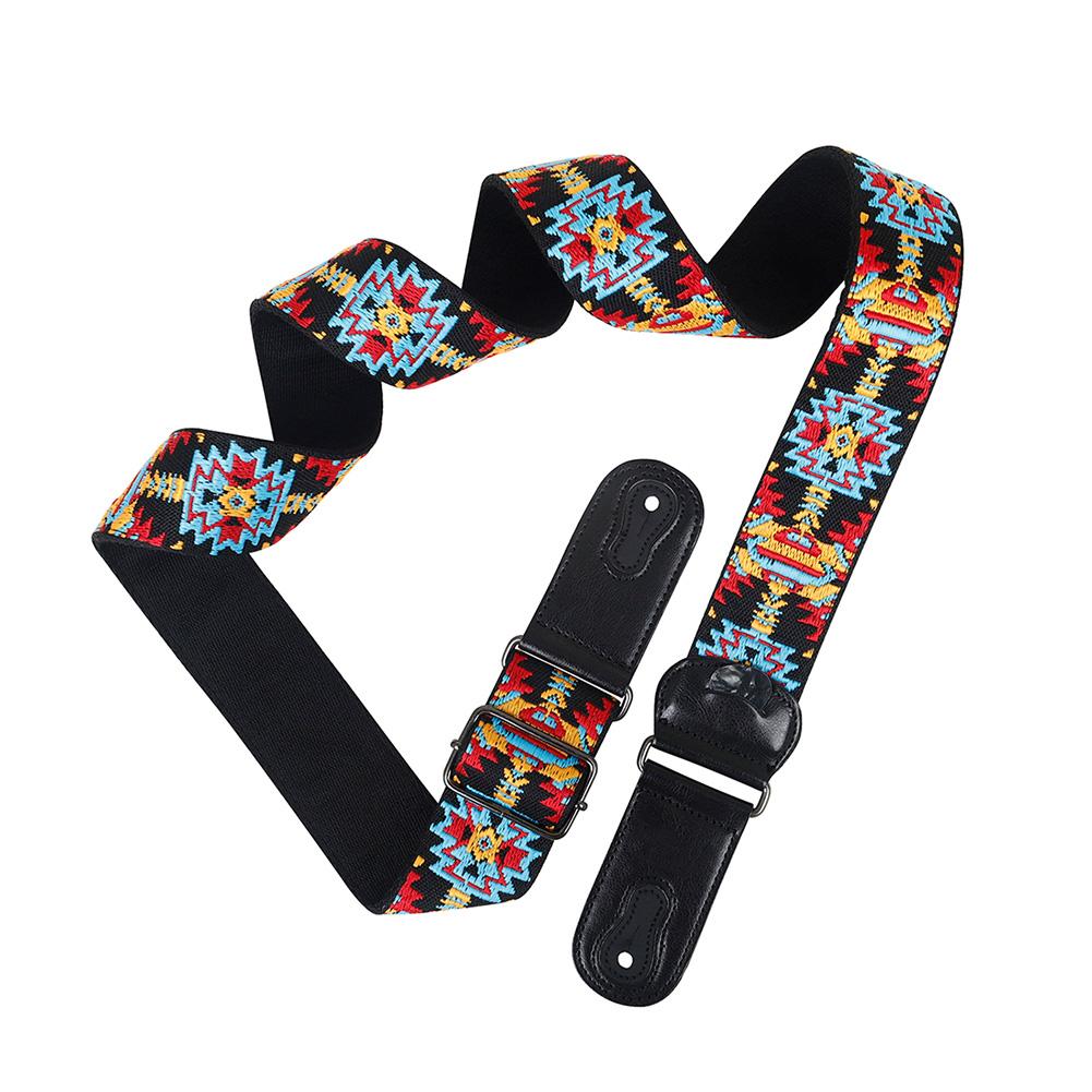 Guitar Strap Acoustic Electric Guitar Straps Adjustable Length Musical Instrument Accessories Cotton Ukulele Shoulder Strap