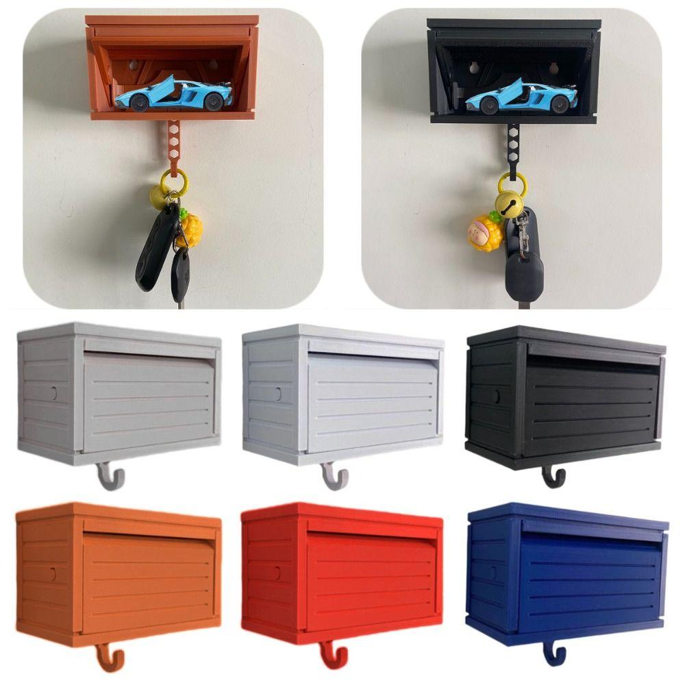 Multifunctional Wall Mount Key Rack with Opening Door Decorative Key Hanger  Wall Decoration