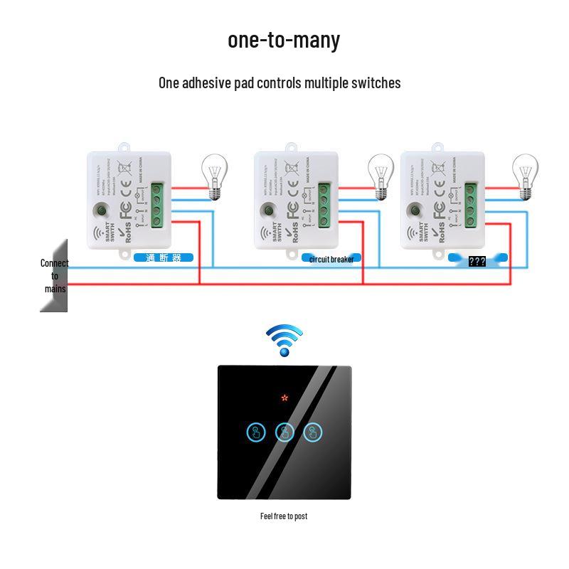 Graffiti Smart WiFi Touch Switch with APP & Alexa Voice Control
