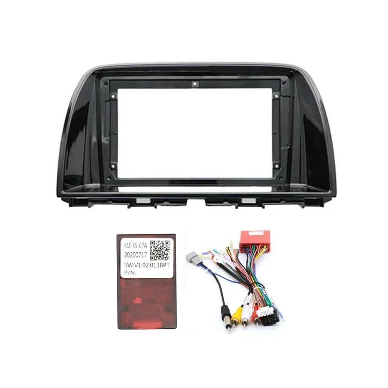 

9-дюймовая автомобильная рамка для Mazda CX5 CX-5 CX 5 2012 - 2015 адаптер Canbus Box декодер кабель радио панель приборной панели головное устройство комплект панели With Canbus