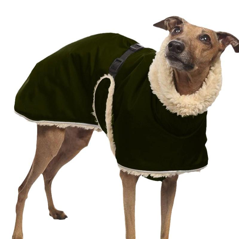Medium & Large Dog Solid Color Fleece Turtleneck Warm Vest
