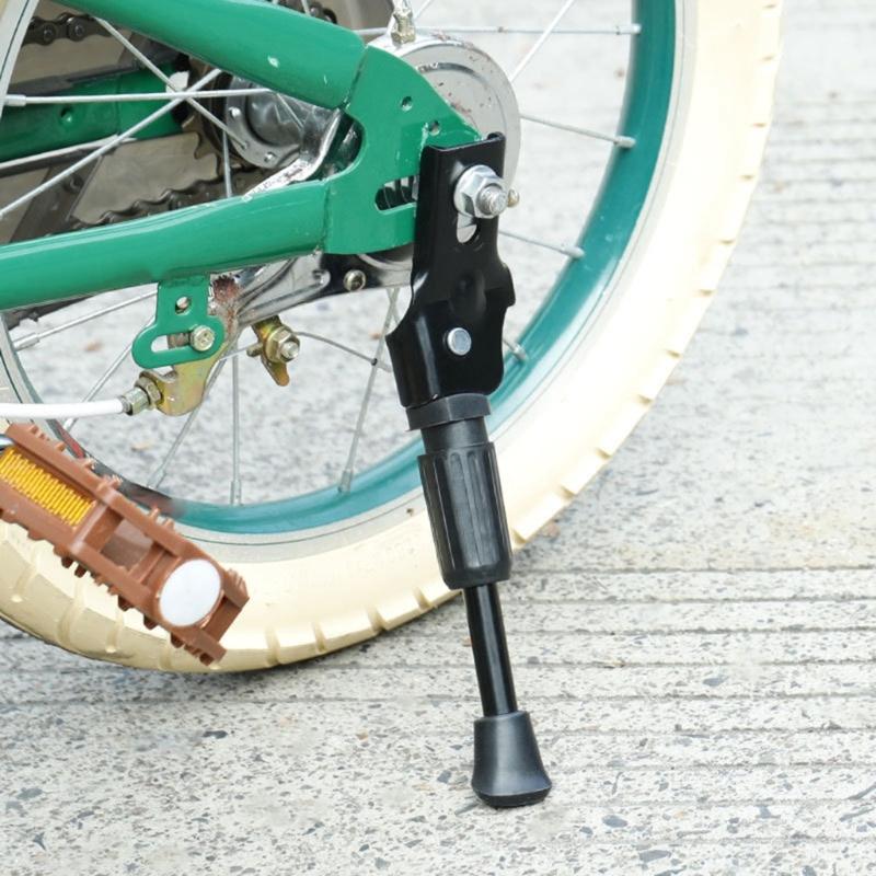 Bike Kickstand Kids Adjustable Rear Side Bicycles Stand Kickstand for 12In/14In/16In/18In/20In Mountain Bike Kick Stand