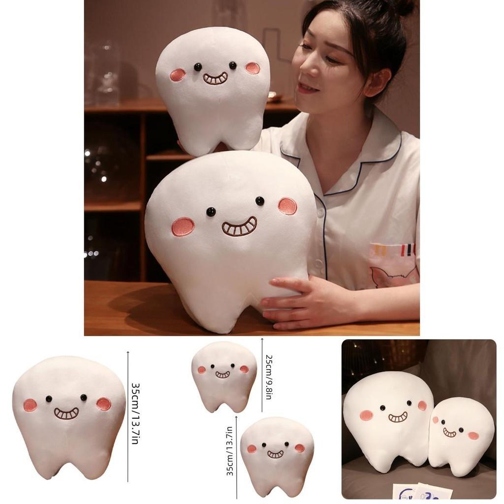 Peluche personalizzato a forma di dente dei cartoni animati, regalo e decorazione perfetti per lo studio dentistico