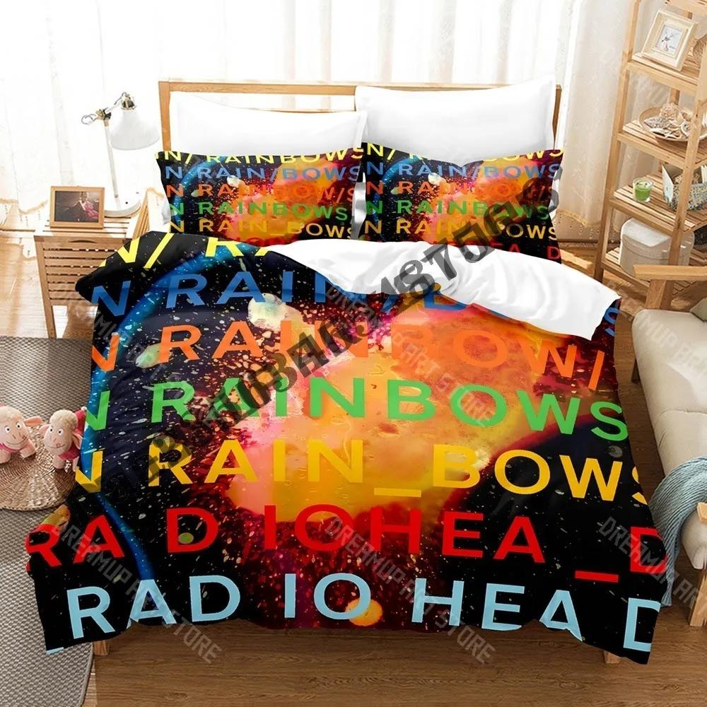Set Biancheria da Letto Radiohead Band Stampa 3D Singolo Gemello Matrimoniale Queen King Size Set Letto Adulto Bambino Camera da Letto Copripiumino Set Letto