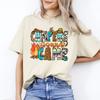 Campers Gonna Camp T-Shirt Happy Camper Unisex Tee White Sand Sport Grey