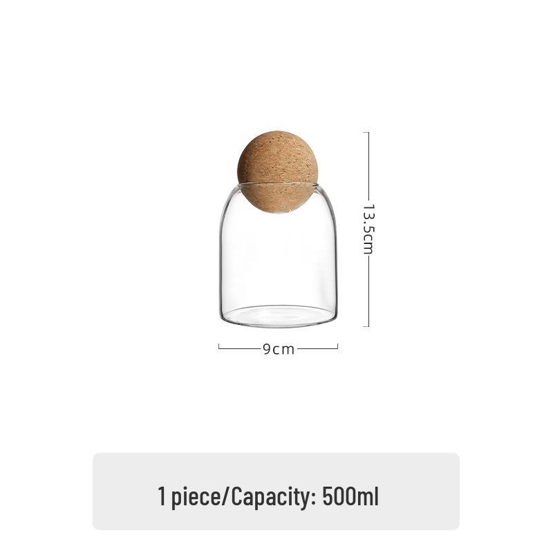 

Стеклянная банка с корковой крышкой для хранения кофе, сухофруктов, круп, чая и для декора кухни