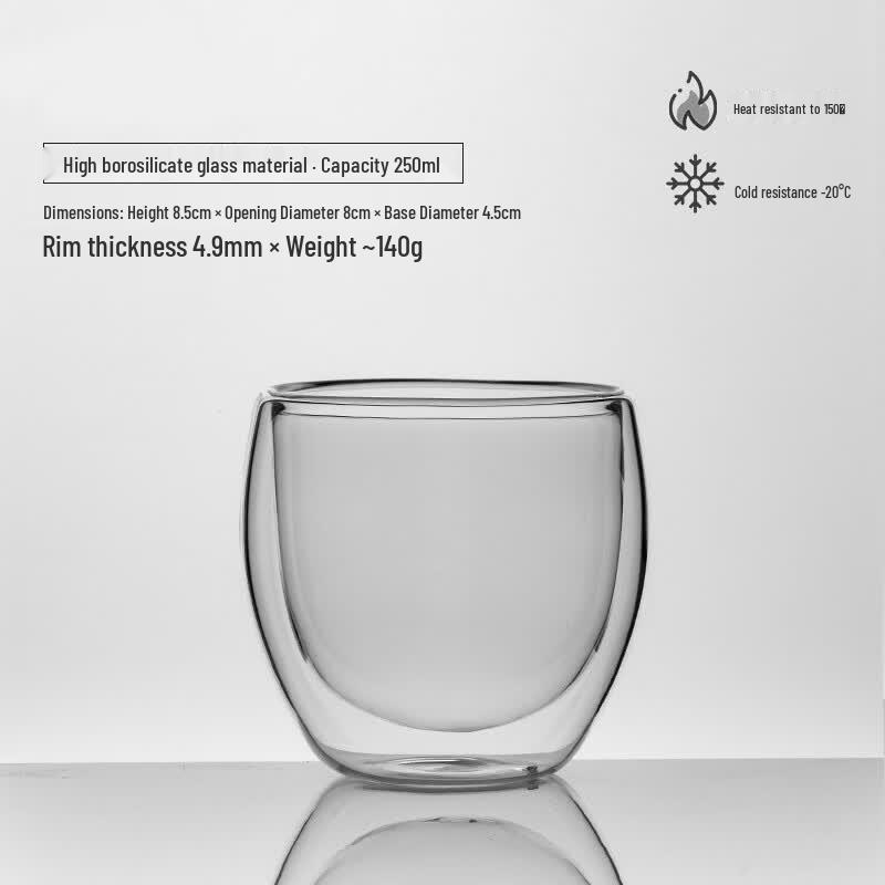 WEIMINGNUO Double Wall Glass Cup