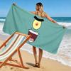 SpongeBob SquarePants Print Beach Towel, Large Soft Quick Dry Towel for Beach Camping Swimming
