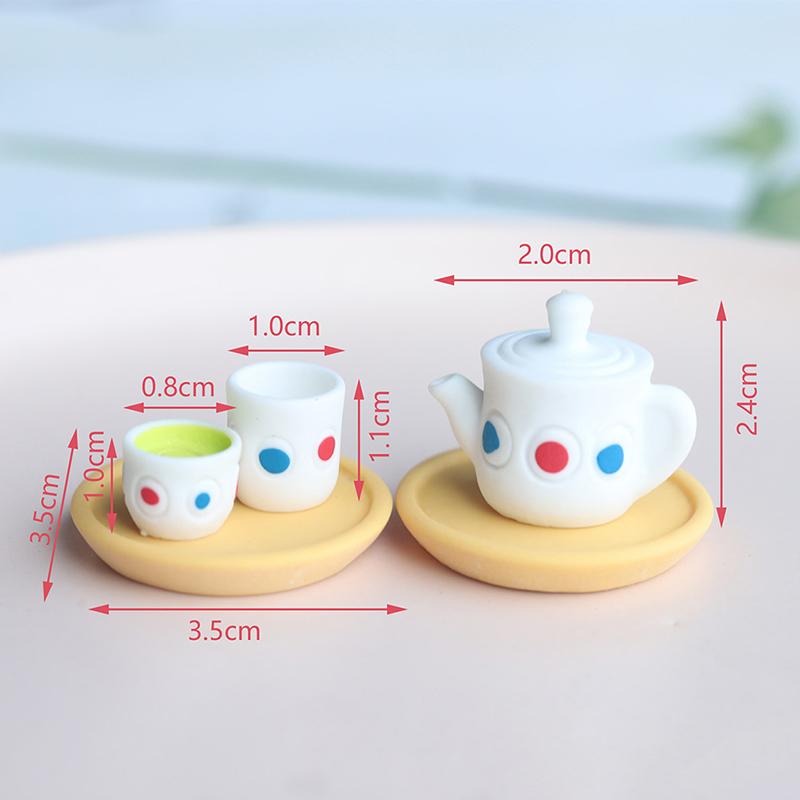 Dollhouse Miniature Accessories Simulation Retro Kettle Pot Open Lid Model Toys for Doll House Decoration