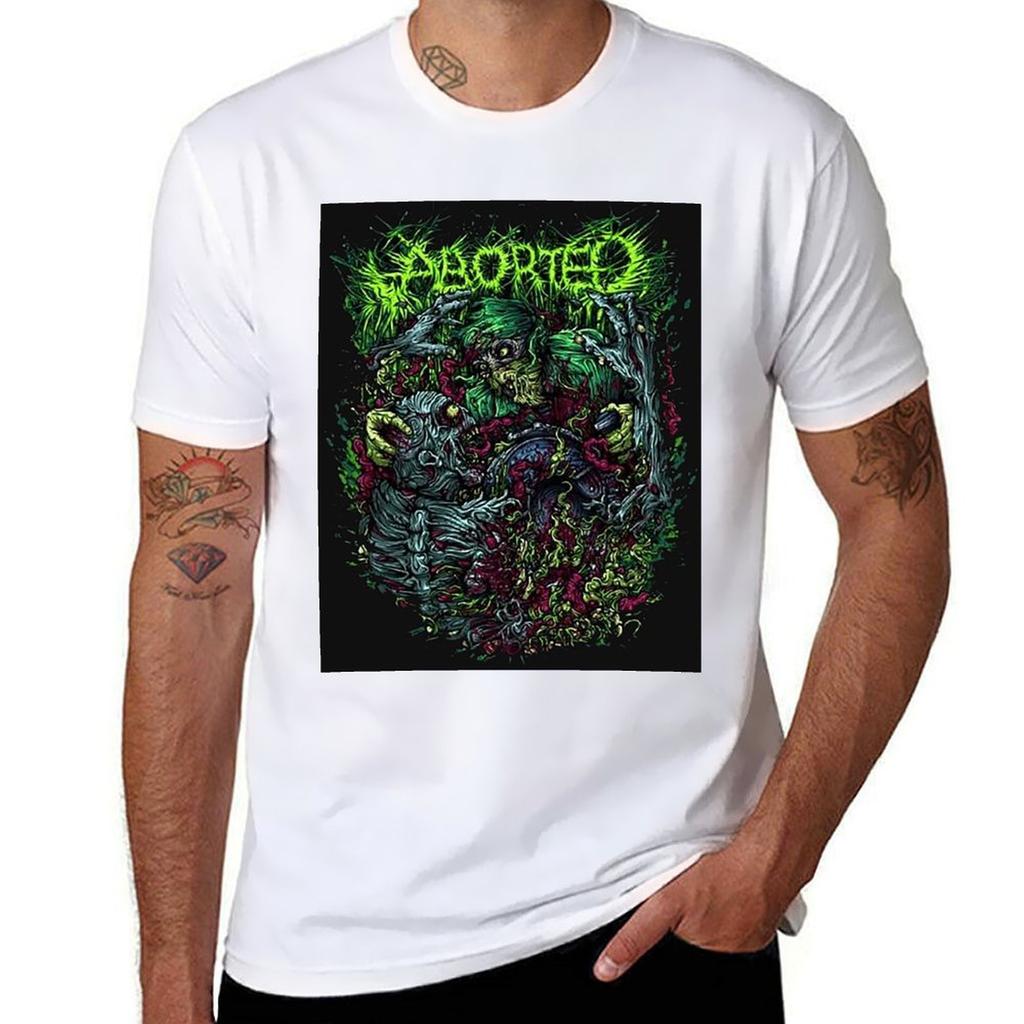 aborted T-Shirt man t shirt summer man graphic t shirt t shirts for man graphic vintage T-Shirt