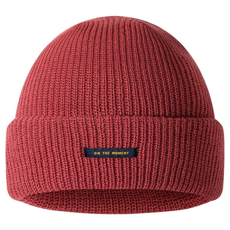 Fashion Versatile Wool Hat Cold-proof and Warm Hat Women's Autumn and Winter Sports Cycling Face Small Men's Knitted Hat