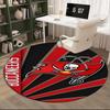 Buccaneers Team Spirit Round Rug for Livingroom,Bedroom, Palyroom, Chair Rug, Area Rug, Circle Carpet, Large Size Fan Christmas Gift