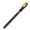 8in Half Round  Mill Steel File Rasp with Handle Sharpening Shaping Tool for Metal Projects(Fine Teeth File )