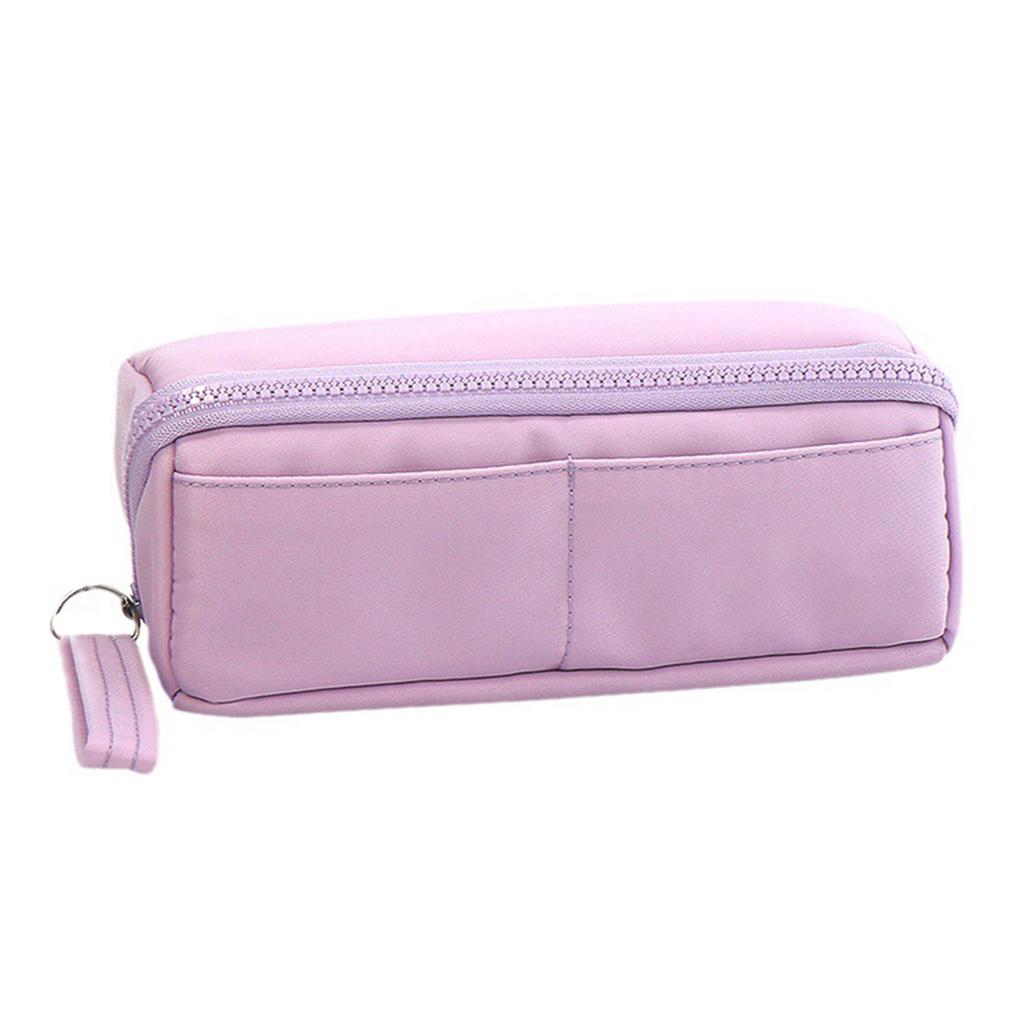 Pencil Pouch Large Capacity Pencil Case Durable and Easy to Clean with Stationery Zipper Pocket with Easy Grip Handle